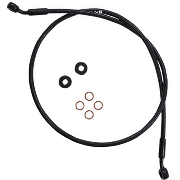 【セール特価】 ブレーキ ホース XR 15年-22年 Scout 2インチロング 黒/黒