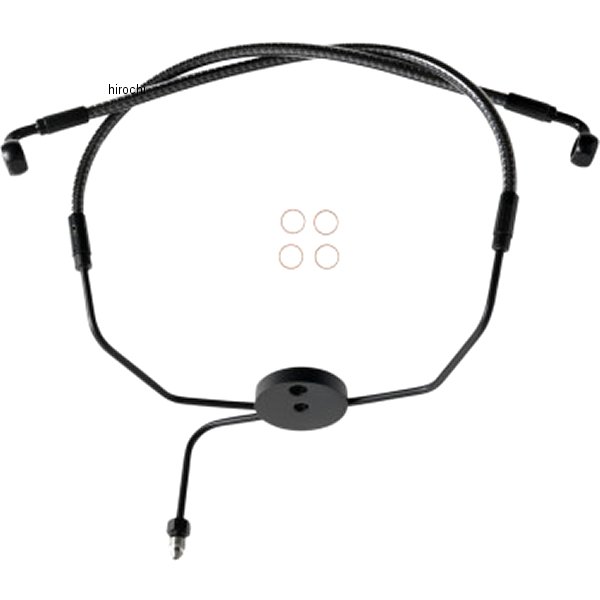 ブレーキホース ロアー 8年-13年 FLHR、FLHX KARBONFIBR