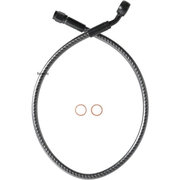 ブレーキホース アッパー 21インチ 3/8インチ 35°フィッティング KARBONFIBR