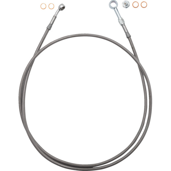 EZ INSTALL BRAKE LINE FULL LENGTH 62" STNL BRAID