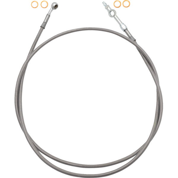 EZ INSTALL BRAKE LINE FULL LENGTH 62" STNL BRAID
