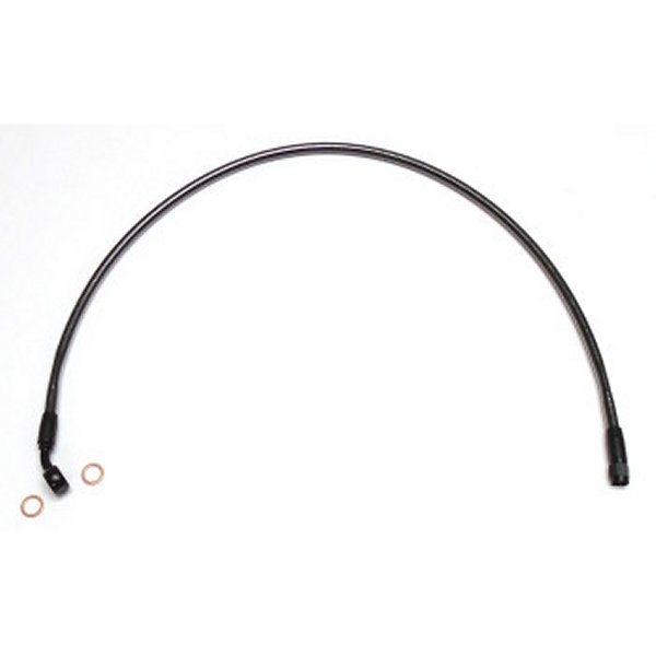 フロント ブレーキライン アッパー 10mm/35°35インチ(889mm) 黒