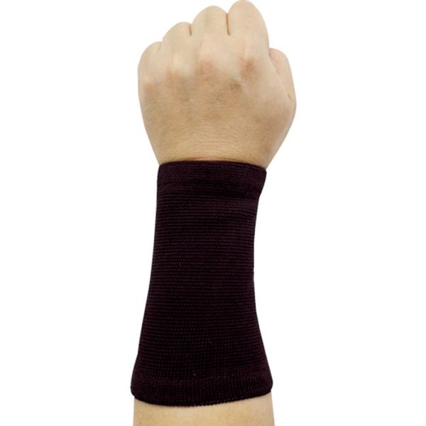 快適強圧迫サポーター手首ロング 黒 M