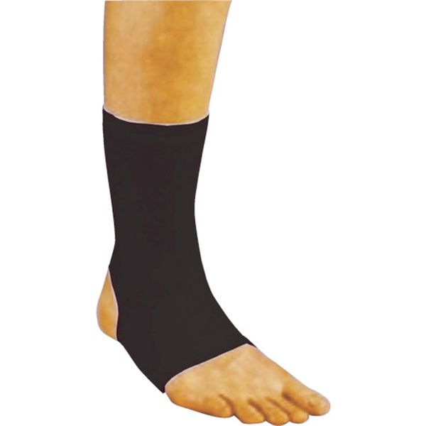 快適ストレッチサポーター足首 1枚 黒 フリー