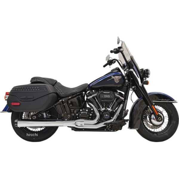 フルエキゾースト ロードレイジ FLHC/FLDE ロング クローム