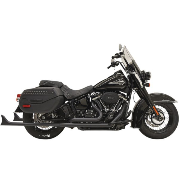 フルエキゾースト フィッシュテール 33"/1.875" 18年以降 FLH バッフル無 黒