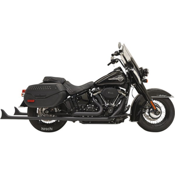 【セール特価】 フルエキゾースト フィッシュテール 36"/1.875" 18年以降 FLH バッフル無 黒