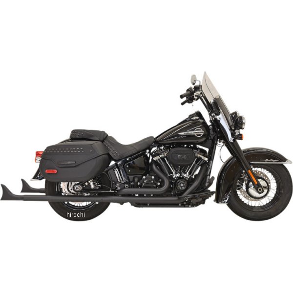 【セール特価】 フルエキゾースト フィッシュテール 36"/2.25" 18年以降 FLH バッフル無 黒