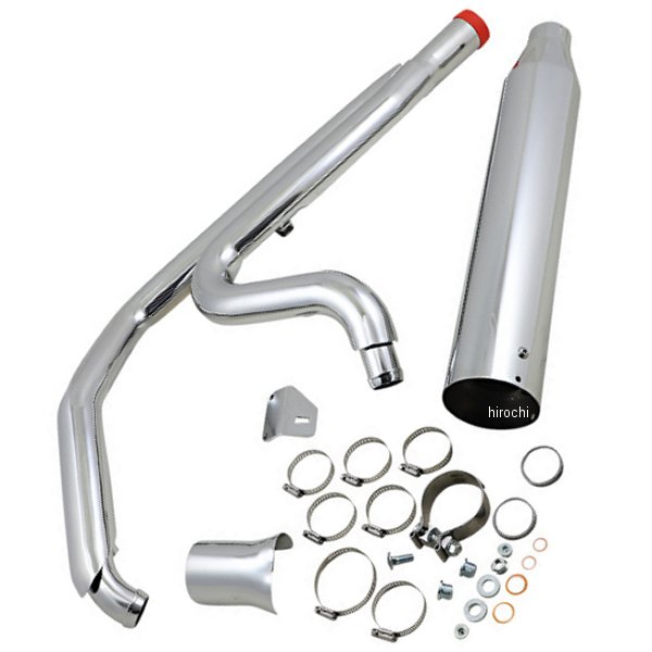 EXHAUST 2:1 M8 FL CHRM