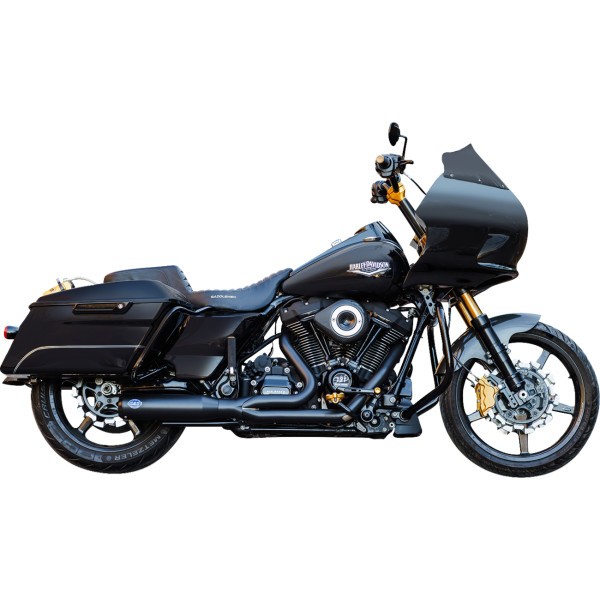 2-into-1 Qualifier 50-State フルエキゾーストマフラー ブラック