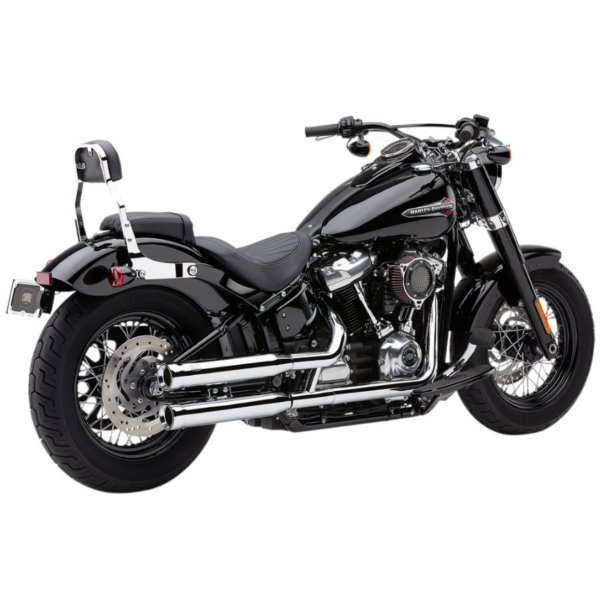 3インチ スリップオンマフラー NH 18年以降 ソフテイル クローム