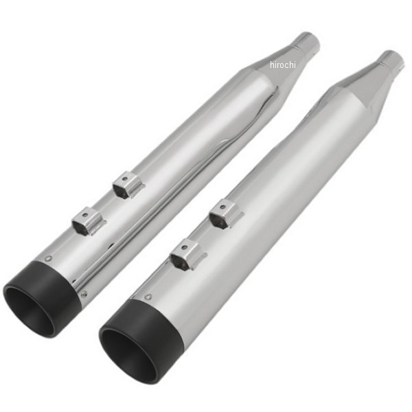 4インチ スリップオンマフラー 95年-16年 FLH クローム/黒