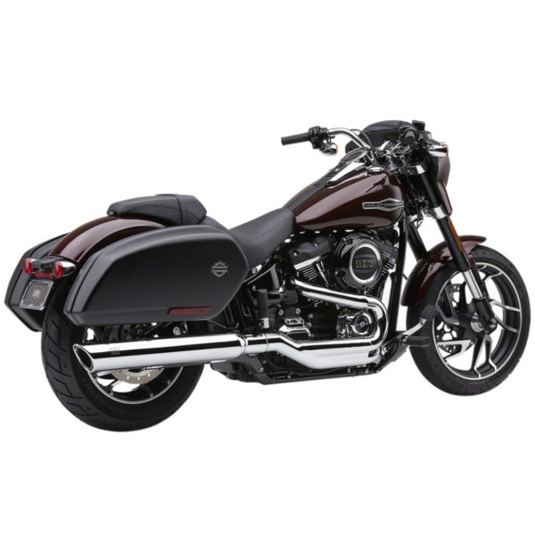 4インチ スリップオンマフラー 909 Twins FLSB クローム