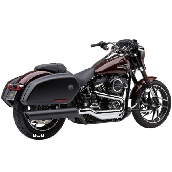 4インチ スリップオンマフラー 909 Twins FLSB 黒