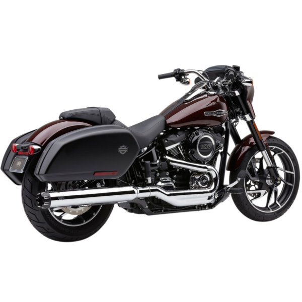 4インチ スリップオンマフラー Dual Cut FLSB クローム