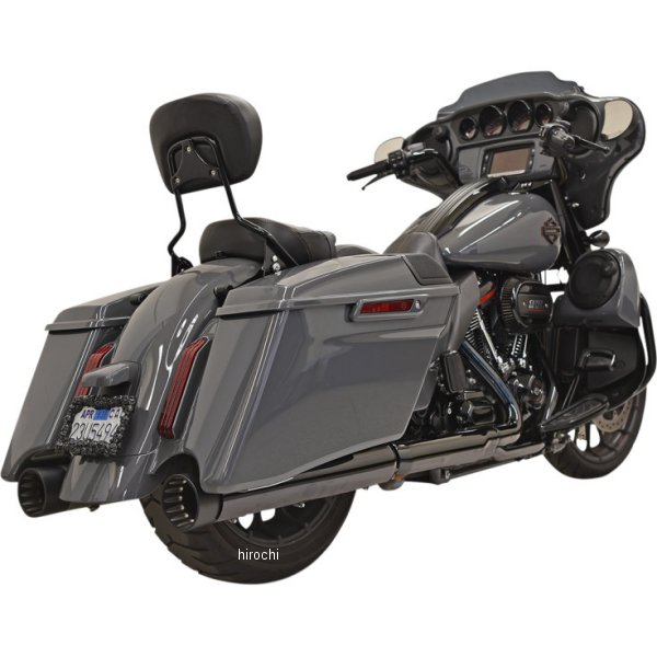 4インチ スリップオンマフラー CVO 黒