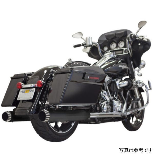 【セール特価】 スリップオンマフラー 4インチ QNT 95年-16年 ツーリング 黒/黒