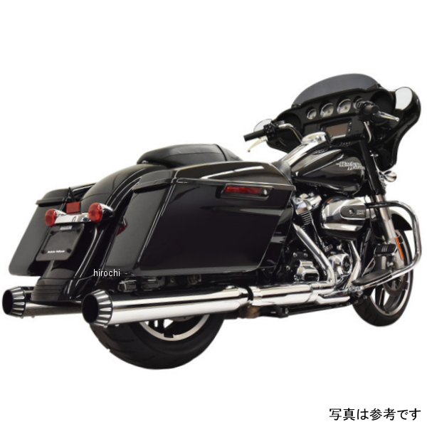 【セール特価】 スリップオンマフラー 4インチ QNT 17年-20年 ツーリング クローム/黒