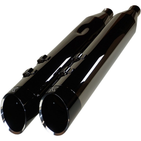 スリップオンマフラー 4-1/2" 17年-22年 ハーレー FLHXS 黒