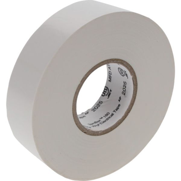 Temflex(テムフレックス) ビニールテープ 180 ホワイト 19mm x 20m 10巻入り