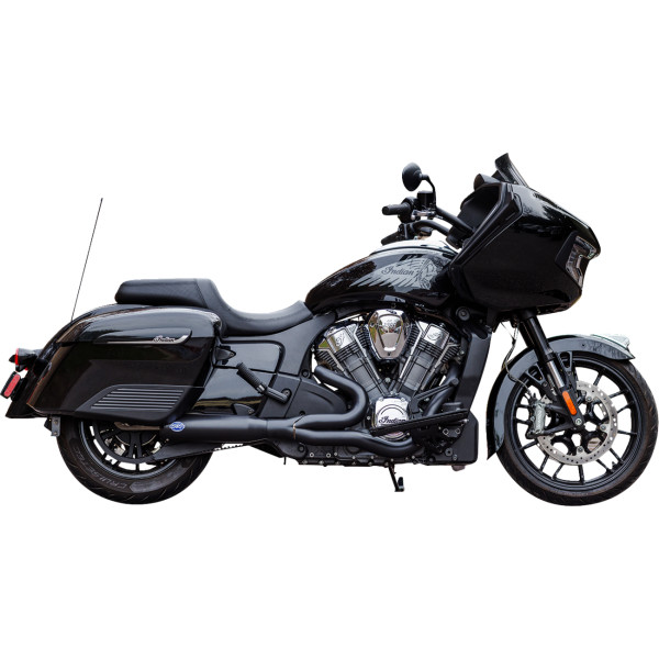 Qualifier エキゾーストシステム レース23年 インディアン Challenger Elite 黒