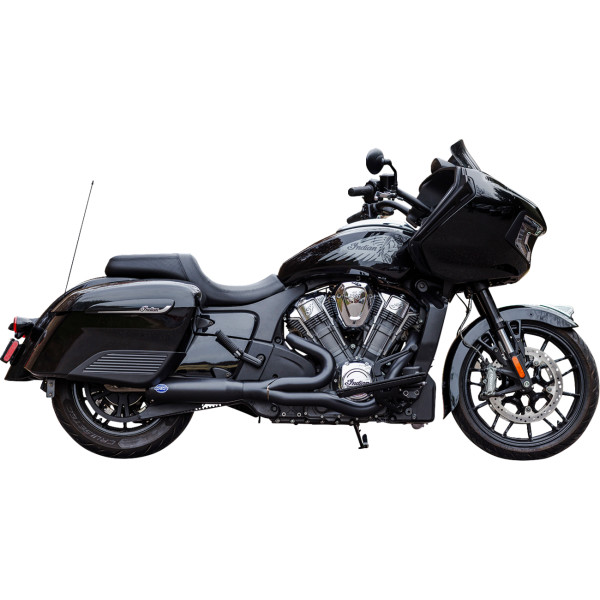 Qualifier  エキゾーストシステム 50 ステート23年 インディアン Challenger Elite 黒