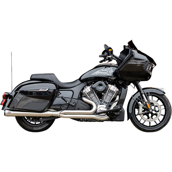 Exhaust Qualifier 2:1 Brushd SS RaceOnly Indian w/Powerplus