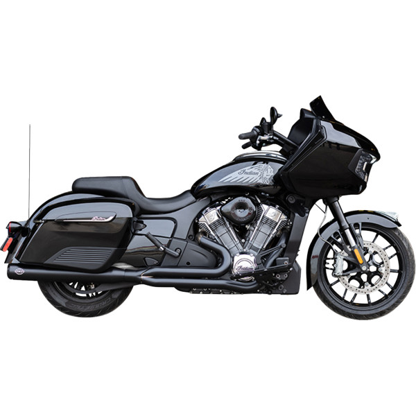 Exhaust Qualifier 2:1 Black Race Only Indian w/Powerplus