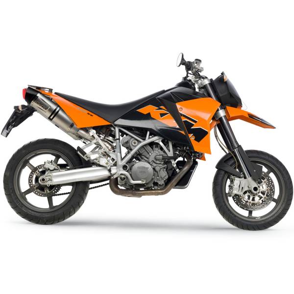 【セール特価】 LV One EVO スリップオンマフラー 08年-10年 KTM 990 Supermoto シルバー