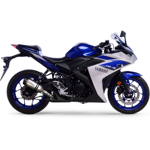 【セール特価】 LV One EVO スリップオンマフラー 15年-21年 YZF-R3 シルバー