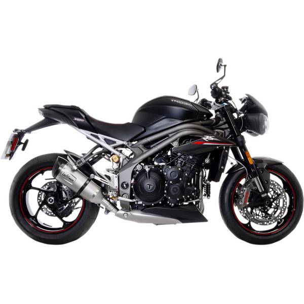 Factory S スリップオンマフラー 19年 トライアンフ Speed Triple 1050S 黒