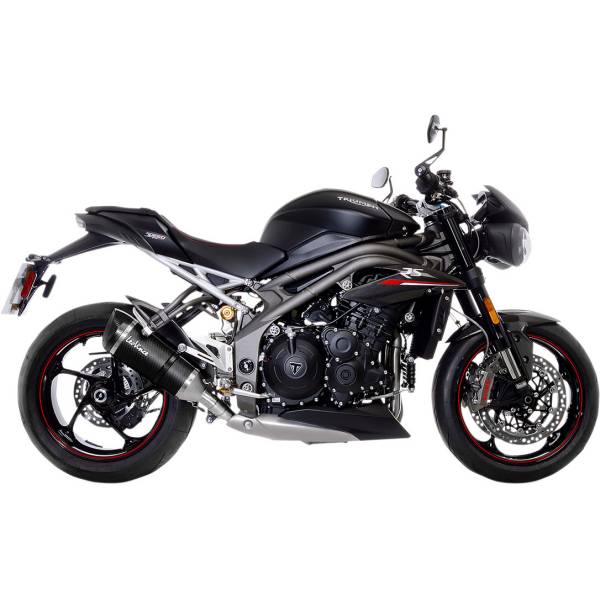【セール特価】 Factory S スリップオンマフラー 19年 トライアンフ Speed Triple 1050S 黒