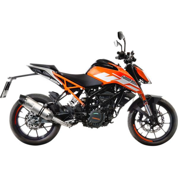 LV One EVO スリップオンマフラー 17年-20年 KTM 125 Duke シルバー