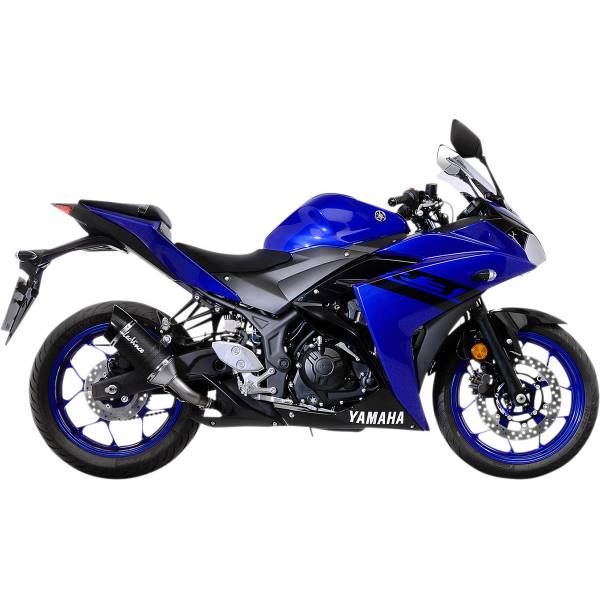 【セール特価】 LV Pro スリップオンマフラー 22年-23年 YZF-R3 黒