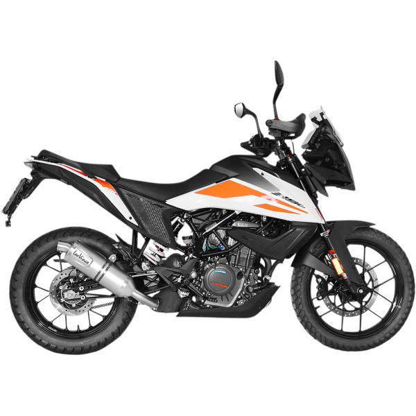 LV One EVO スリップオンマフラー 20年-23年 KTM 390 Adventure シルバー