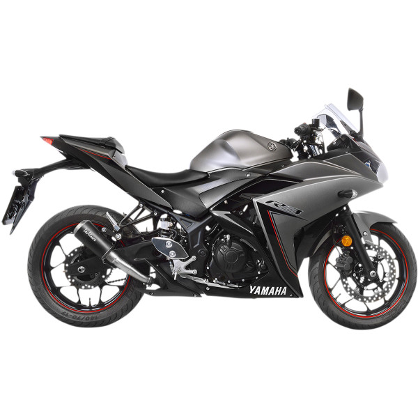 LV-10 スリップオンマフラー 15年-21年 YZF-R3 黒