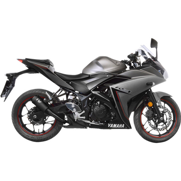 LV-10 スリップオンマフラー 20年-21年 MT-03 黒