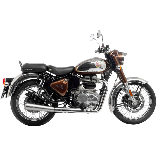 Classic Racer スリップオンマフラー 21年-23年 Royal Enfield Meteor350 シルバー