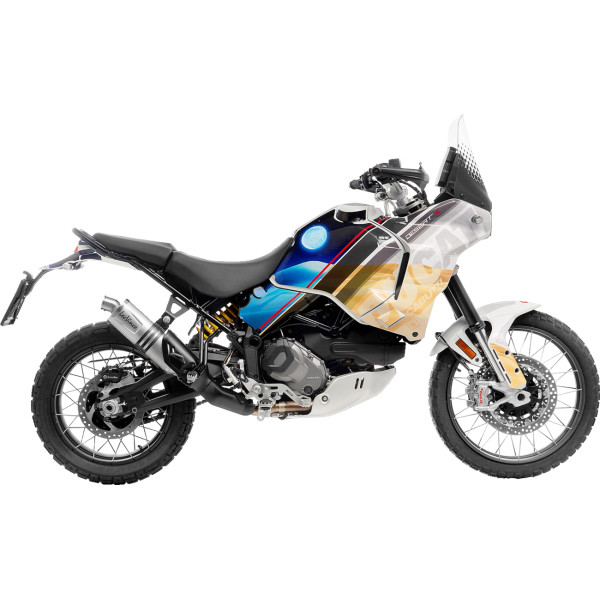 LV One EVO スリップオンマフラー 22年-23年 ドゥカティ DesertX シルバー