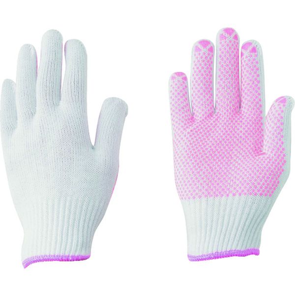 綿すべり止め手袋 女性用 5双組