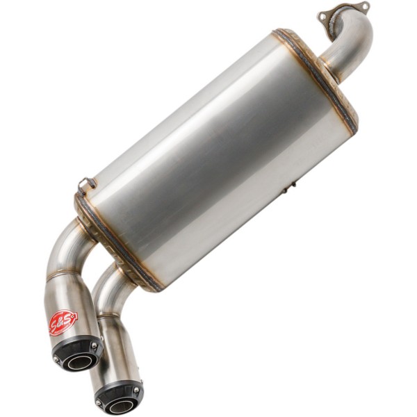 パワーチューンXTOマフラー 16年-21年 ポラリス RZR XP Turbo EPS 4x4 シルバー