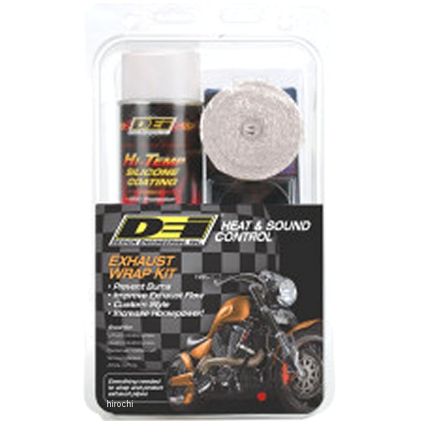 エキゾースト ラップキット 2インチ x 15フィート ホワイト/ホワイトシリコン