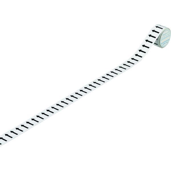 106-7782 配管識別テープ ↑矢印(方向表示) AH518(S小) 25mm幅×2m アルミ