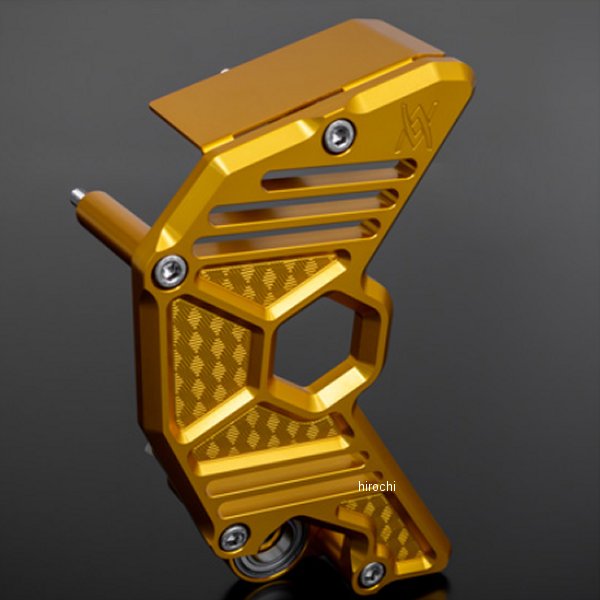 ARCHI ビレット ハニカム スプロケットカバー Z900RS、Z900RSカフェ マリーゴールド