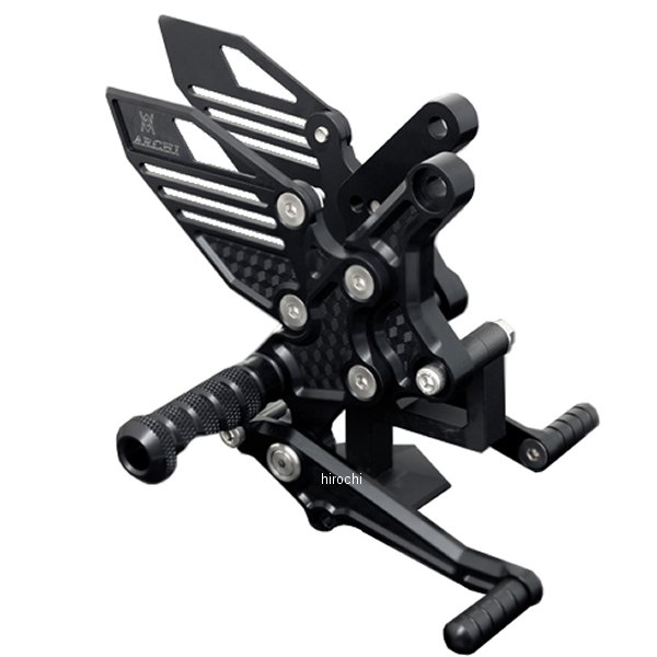 ARCHI ビレット・ハニカム バックステップキット バージョン2　Z900RS/CAFE　マットコートブラック