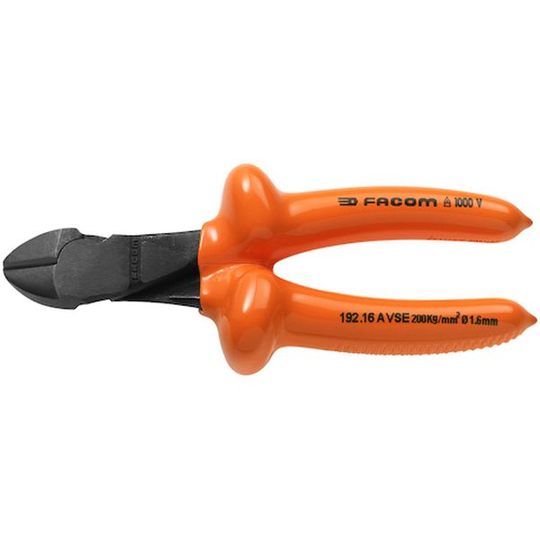 192.16AVSE 344-9624  絶縁工具 ダイアゴナルカッター 165mm