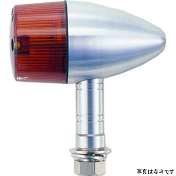 ミドルマシンドウインカー 砲弾 シングル球 黒/クリア