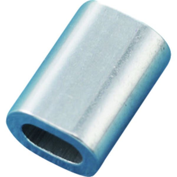 106-7934 ワイヤロープスリーブ ワイヤー8A ロープ径0.81mmΦ用 10個組 アルミ製