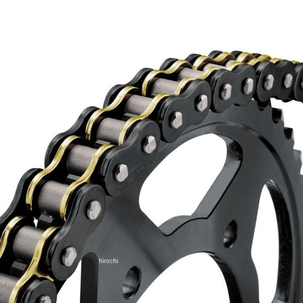 チェーン X-リング 530BMXR 120リンク 黒/ゴールド