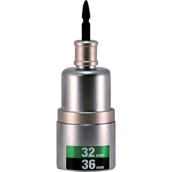 軸交換式落下防止ダブルソケット6角 差込6.35x対辺32/36mm×全長145mm RBS3236I-6K